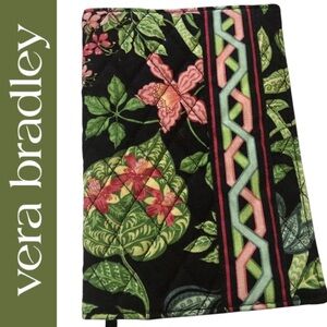 Vera Bradley Book Cover in Elegant Tropical Quilted Fabric